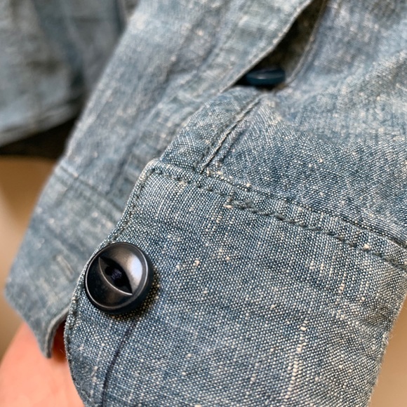 Madewell Rivet & Thread Denim Ruffle Shirt - Picture 5 of 8